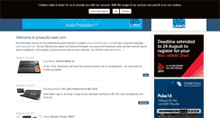 Desktop Screenshot of proaudio.de