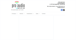 Desktop Screenshot of proaudio.lu
