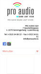 Mobile Screenshot of proaudio.lu